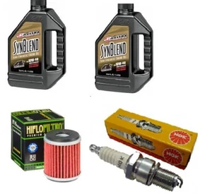 Yamaha WR 400F YZ WR 426F YZ Maxima Oil Change Kit Filter Spark Plug Oil - Picture 1 of 1