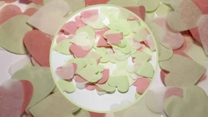 Biodegradable Wedding Tissue Paper Confetti - Willow Green, Rosepink and Cream - Picture 1 of 6