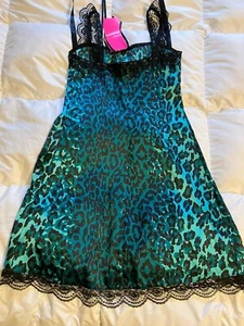 Betsy Johnson Intimates Night Gown P Small Sexy Black Lace Turm Nightie NWT $108 - Picture 1 of 7