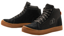 Icon boots carga ce black brown casual street supermoto road