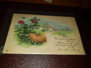 Vintage Postcard please remind a good friend of mine I hope this card - Picture 1 of 2