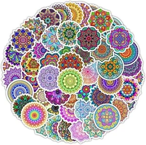 20 assorted mandala sticker set, vinyl decal, mandala decal, boho sticker set - Picture 1 of 2