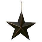 Metal Barn Star Mounted Decor Patriotic 3D Stars American Wall Art July Black