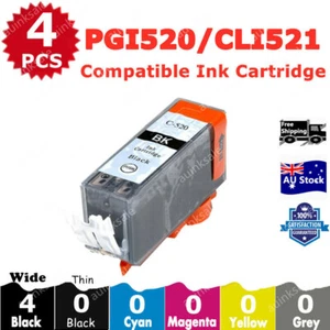 4X Non-OEM Ink Cartridge PGI520 BLACK For Canon MP550 MP560 MP630 MP640 MX860 - Picture 1 of 2