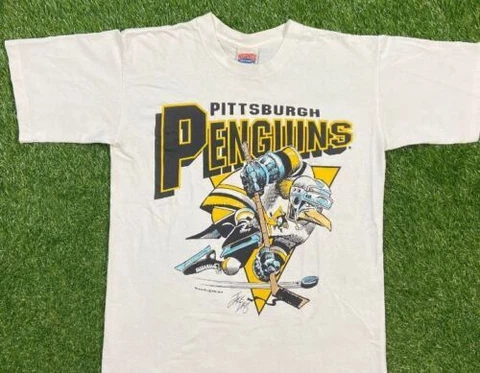 Vintage Pittsburgh Penguins NHL Hockey Pennsylvania T-Shirt Men Women All Size Cover