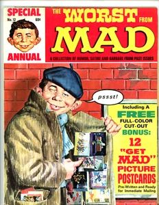 Mad Magazine 1969 Special Annual The Worst 12 Picture Postcards Comic Humor - Bild 1 von 3