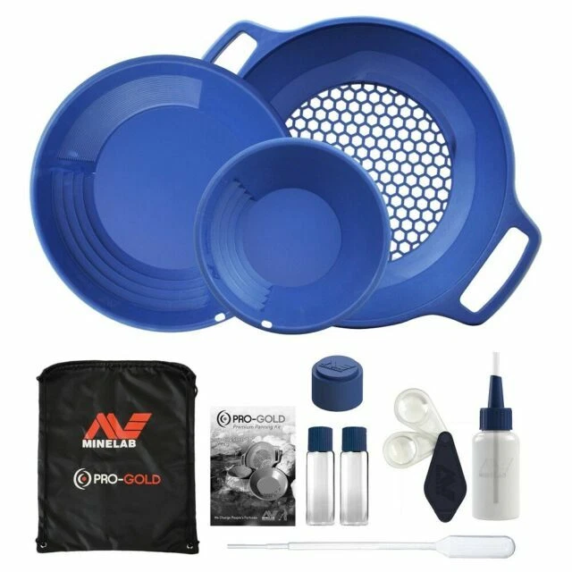Minelab PRO-GOLD Gold Panning Kit, Blue - 3011-0325