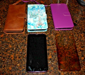 Samsung Galaxy S9+ SM-G965U - 64GB - Unlocked - Lavender with Purse Cases Bundle - Photo 1 sur 14