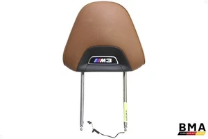 BMW M3 G80 Front Left or Right Tartufo Brown Leather Headrest 2021 - 2025 OEM - Picture 1 of 8