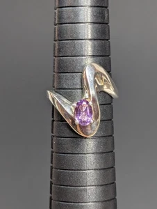 JED 925 Sterling Silver Amethyst Ring Size 9 - Picture 1 of 24