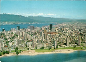 Cartolina d'epoca - Veduta aerea del quartiere centro di Vancouver B C Canada non spedita - Foto 1 di 2