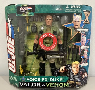 GI Joe Valor vs Venom Voice FX Duke 12" Talking Action Figure 2004 Sealed. - Image 1 of 4