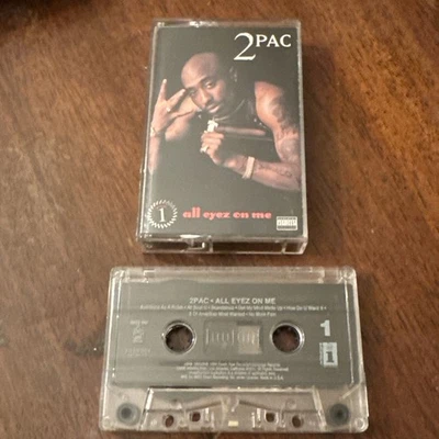 2Pac All Eyez On Me 1 Cassette Tape Rare Rap Dr Dre Death Row 1996 BMG Tupac OG — 第 1/4 张图片