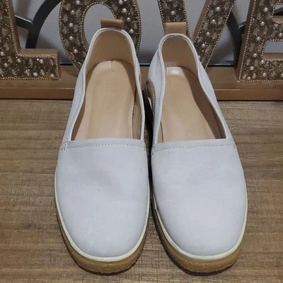 Mocasines de cuero sin cordones ECCO para mujer color crema crepetray talla 9, Cottagecore, boho Foto 1 de 4