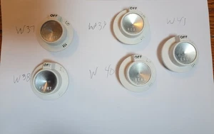 Vintage Herd Teile Wedgewood Herd Brenner Bedienknopf AUSWAHL W37 - W42 - Bild 1 von 29