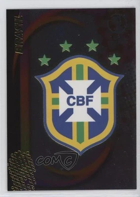 2002 Panini World Cup Emblem Brazil #122 - Image 1 of 2