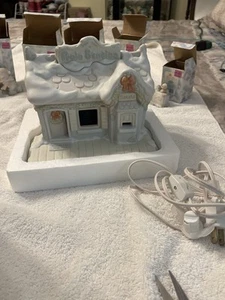 Enesco Precious Moments Figuren Sugar Town Schulhaus komplett 6 Stück Set - Bild 1 von 7