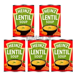 5 x 400g Heinz Lentil Tinned Soup LONG DATE - Picture 1 of 1