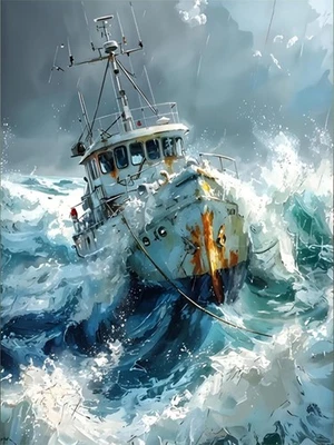 Paint by Numbers for Adults,Painting by Number Kits Canvas,DIY Easy Cheerful Pai - Image 1 of 4