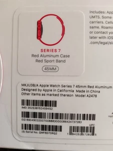 Apple Watch Series 7 45mm Red Aluminium Case - Zdjęcie 1 z 9