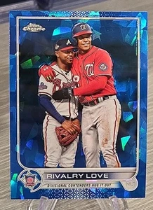Rivalry Love Ozzie Albies Juan Soto 2022 Topps Chrome Update Sapphire #US310 - Bild 1 von 3