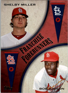 2013 Topps Update Franchise Forerunners #6 Bob Gibson/Shelby Miller - NM-MT