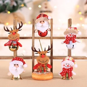 Albero di Natale bambola da appendere campana ornamento natalizio pupazzo di neve/babbo natale/alce decorazione - Foto 1 di 18