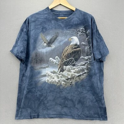 The Mountain Bald Eagles Wild Wings 1998 azul tie dye para hombre 2XL de colección años 90 holgado SK8 Foto 1 de 4