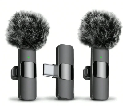 Professionelles kabelloses Ansteckmikrofon für Smartphones USB C und Lightning - Bild 1 von 4