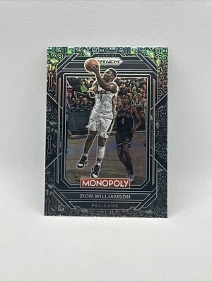 2023 Panini Prizm Monopoly Zion Williamson Black Icons #55 Pelicans - Image 1 of 2