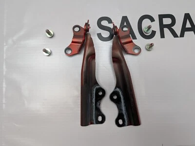 Mazda MX-5 Miata Front Left & Right Hood Hinges W/ Bolts Red OEM - Image 1 of 4