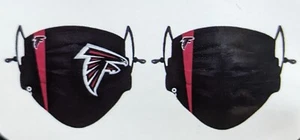 Atlanta FALCONS Gameday 2 Pack Face Cover ADJUSTABLE MASKS NFL FOOTBALL NEW - Picture 1 of 2