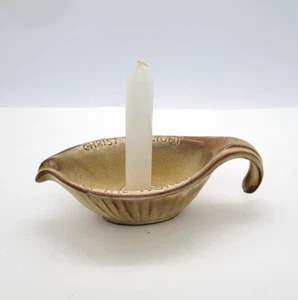 Vintage Frankoma Kerzenhalter Oral Roberts 1971 Tulsa Christ The Light Of The World - Bild 1 von 6