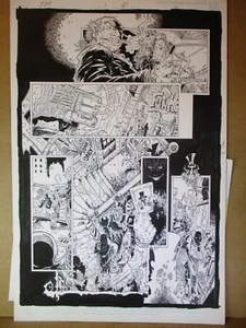Insane Clown Posse 1 Original Rob Brown Art Page, Chaos Comics Upz Wicked Clownz - Picture 1 of 6