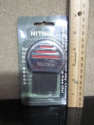 NITNIX Lice Comb Premium Stainless Steel Lice Comb (b) - Image 1 of 4