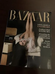 Harper’s Bazaar MAGAZINE December 2023 January 2024 Issue Label Cut Out - Picture 1 of 2