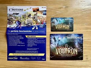 Europa-Park Rust E MOTIONS Gutscheinkarte Voltron - Bild 1 von 3