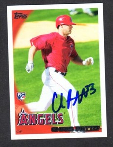 2010 TOPPS #228  Chris Pettit  ROOKIE  LA ANGELS  SIGNED AUTOGRAPH AUTO COA