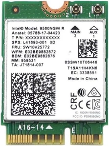 Tarjeta WiFi inalámbrica Lenovo Ideapad FLEX 5 14IAU7 82R7 9560NGW R / 5W10V25772 138 - Imagen 1 de 1