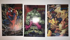 Marvel Masterpieces Collection #1, 3, 4: Spider-Man, Hulk, wolverine, Lot 3￼￼￼