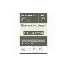 Carta Pergamenata A4 160 gr. Bianca 100 ff