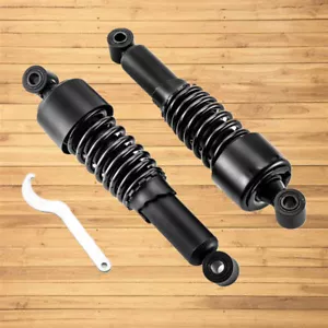 11.75" Gloss Black Rear Shocks For Harley Sportster XL 883 1200 Iron 72 48 XL883 - Picture 1 of 10