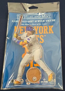 NY Mets The Highland Mint Game-Used dirt Acrylic Figure of Alonso - Picture 1 of 2
