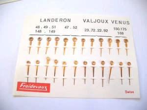 VALJOUX 23,72,22,92 VENUS 150,175,188 LANDERON 47,48,148,51,149 ASSORTED HANDS - Bild 1 von 9