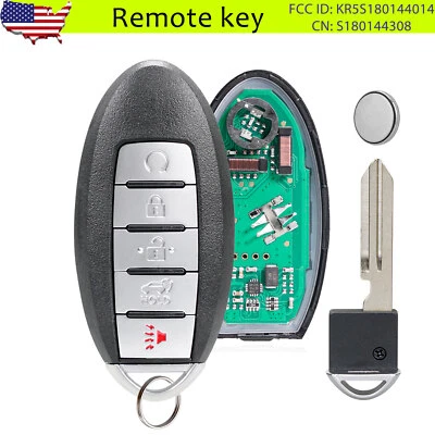Smart Remote Key Fob 5B for 2016 2017 2018 Nissan Pathfinder Murano S180144308 - Image 1 of 4