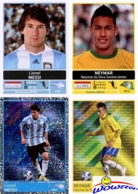 2011 Panini Copa America 348 Stickers Complete Set & Album-2 MESSI+2 NEYMAR RC
