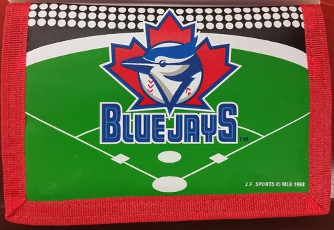 MLB Toronto Blue Jays Nylon Tri-Fold Wallet, NEW Cover