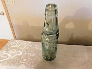 C.N. Ballinger Point- MY Nwy MonMouth aqua bottle with marble for top soda - Picture 1 of 4