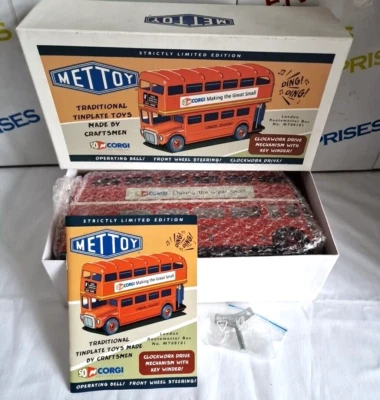 Corgi MT00101 Mettoy London Routemaster Bus 50th Anniversary Clockwork Toy - Image 1 of 4