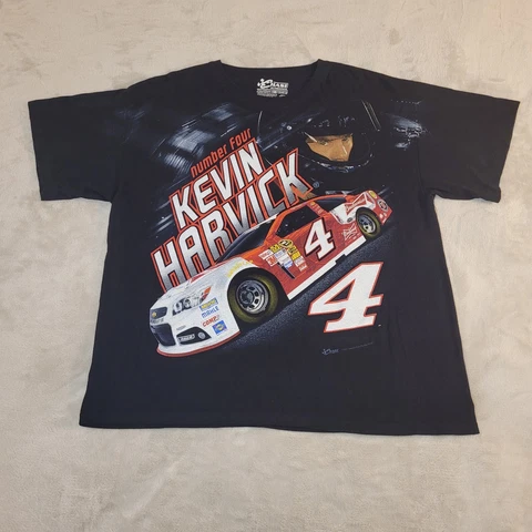 Kevin Harvick 2014 Chase Authentics Racing AOP T-Shirt Tee Mens Size XL Black Cover